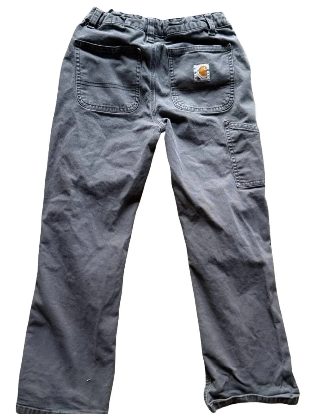 Carhartt Pants Youth 10 Gray Y2K Carpenter Utility Cargo